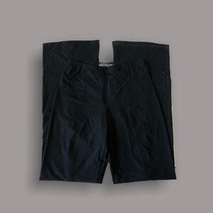 Vintage | 90s-Y2K Black Bedazzled Flare Pants - 4
